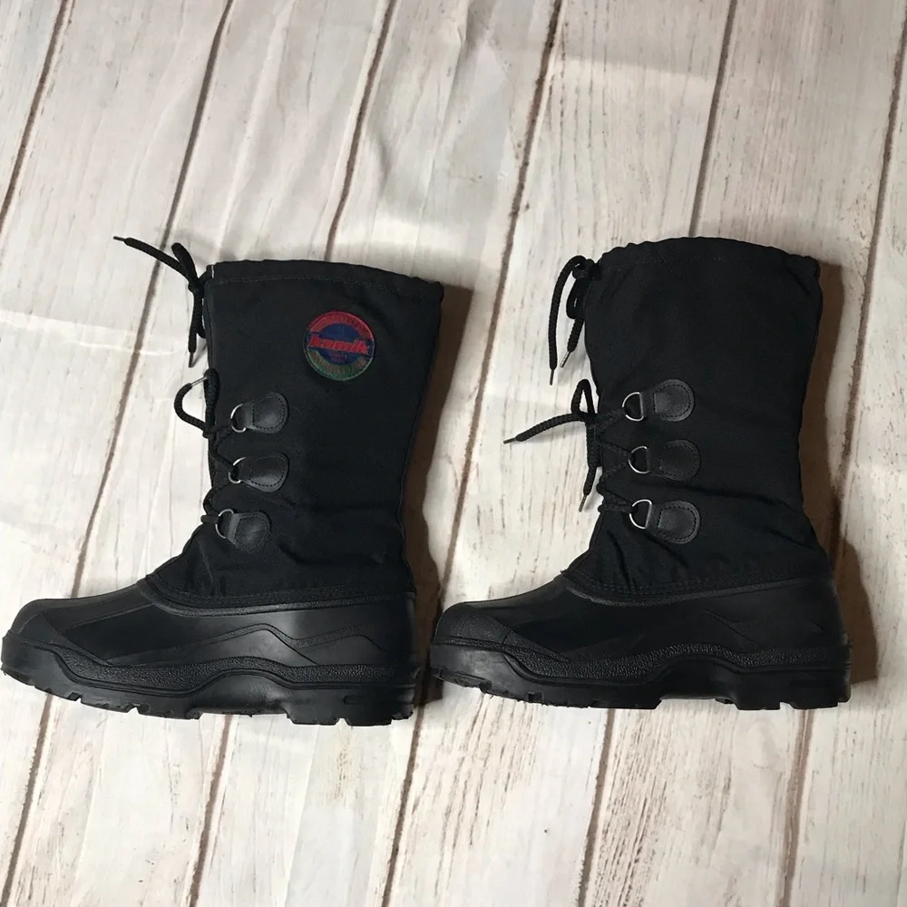 Kamik Insulated Waterproof Black Winter Snow Boots Men’s Size 10 - Picture 3 of 12